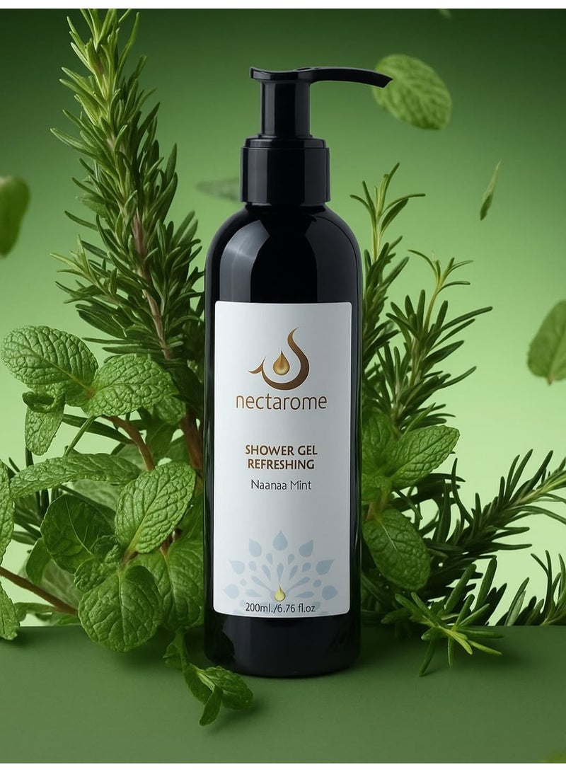 Auramoon Nectarome Naanaa Mint Shower Gel - Image 4