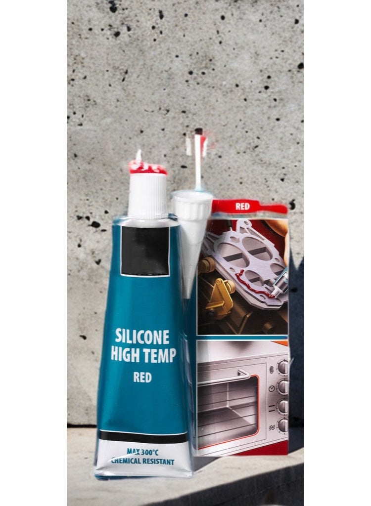 Silicone High Temperature Sealant, 60ml – Heat Resistant Adhesive Sealant for Gasket, Automotive, and Household Applications - Image 2