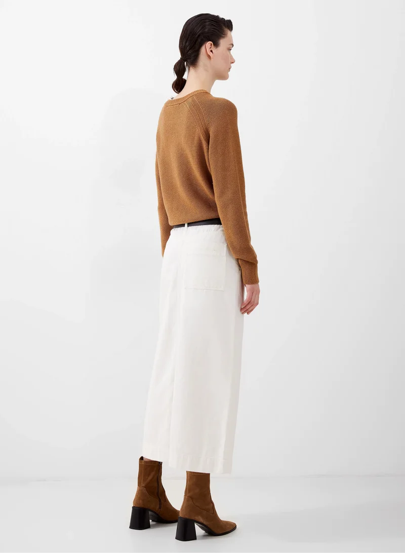 French Connection Ecru Denver Midaxi Skirt for Women | Best Price UAE