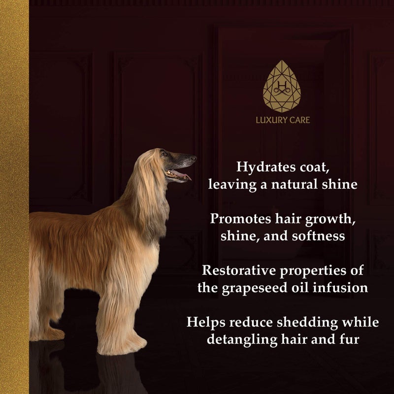 Hydra Luxury Care Moisturizing Pet Conditioner | Provides Softness & Brilliance to Coat | Contains Grape Seed Oil & Oatmeal Extract for Extra Moisture & Shine | Great for Both Dogs & Cat ? 290ml - Image 4