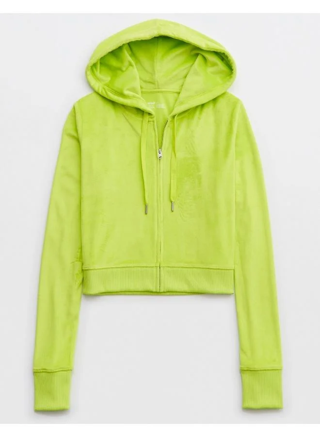 Aerie Velour Drawstring Hoodie
