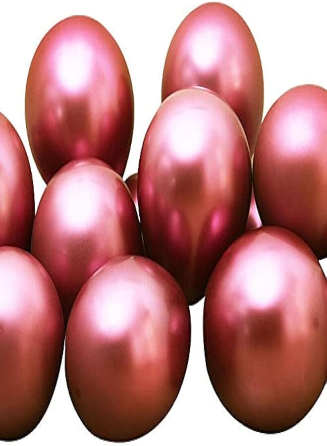 Secret Chrome Metallic and Pearl Latex Balloons Pastel Birthday Wedding 10 PACK