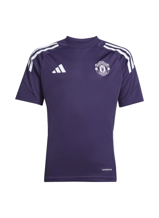 adidas Mufc Tr Jsy Y Purple Football Jerseys For Junior 5-6Y