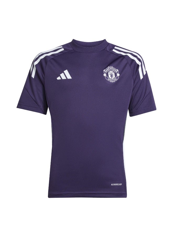 Adidas Mufc Tr Jsy Y Purple Football Jerseys For Junior 5-6Y - Image 1