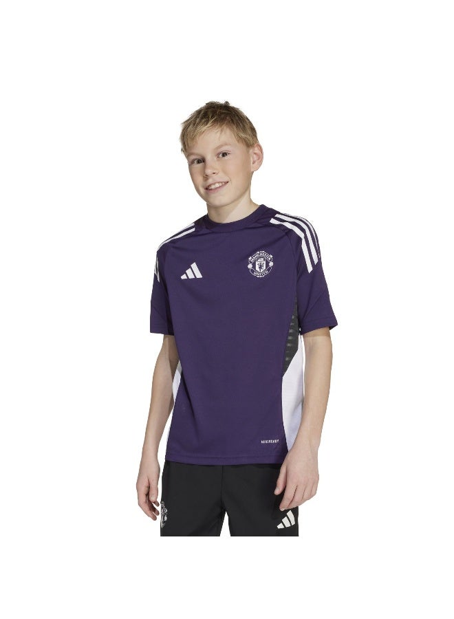 Adidas Mufc Tr Jsy Y Purple Football Jerseys For Junior 5-6Y - Image 3