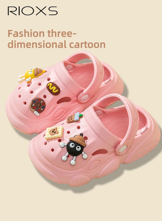 ريوكس أحذية حديقة للأطفال الصغار، صنادل مولز مانعة للانزلاق للفتيات مزينة برسوم كرتونية، صنادل مريحة للفتيات الصغيرات، أحذية مائية مزودة بفتحات، صنادل شاطئية غير رسمية، نعال مولز للمسبح/الحمام، أحذية حديقة خفيفة الوزن مزينة برسوم ديناصورات للفتيات - Image 2