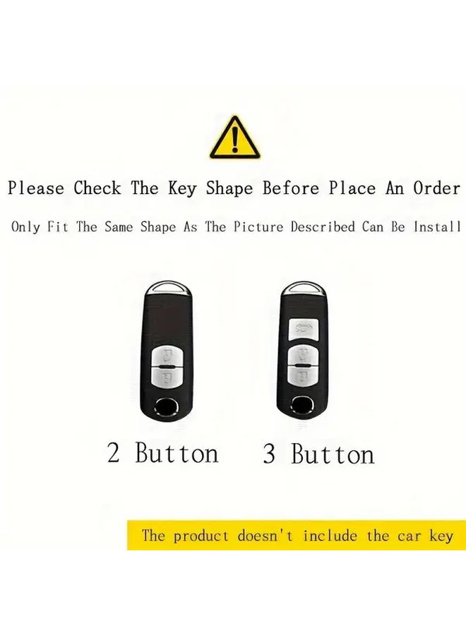 Elegant Black Full Cover Car Key Case For Mazda 3 Axela CX 4 CX 5 CX 7 CX 8 CX 9 Atenza - Image 5
