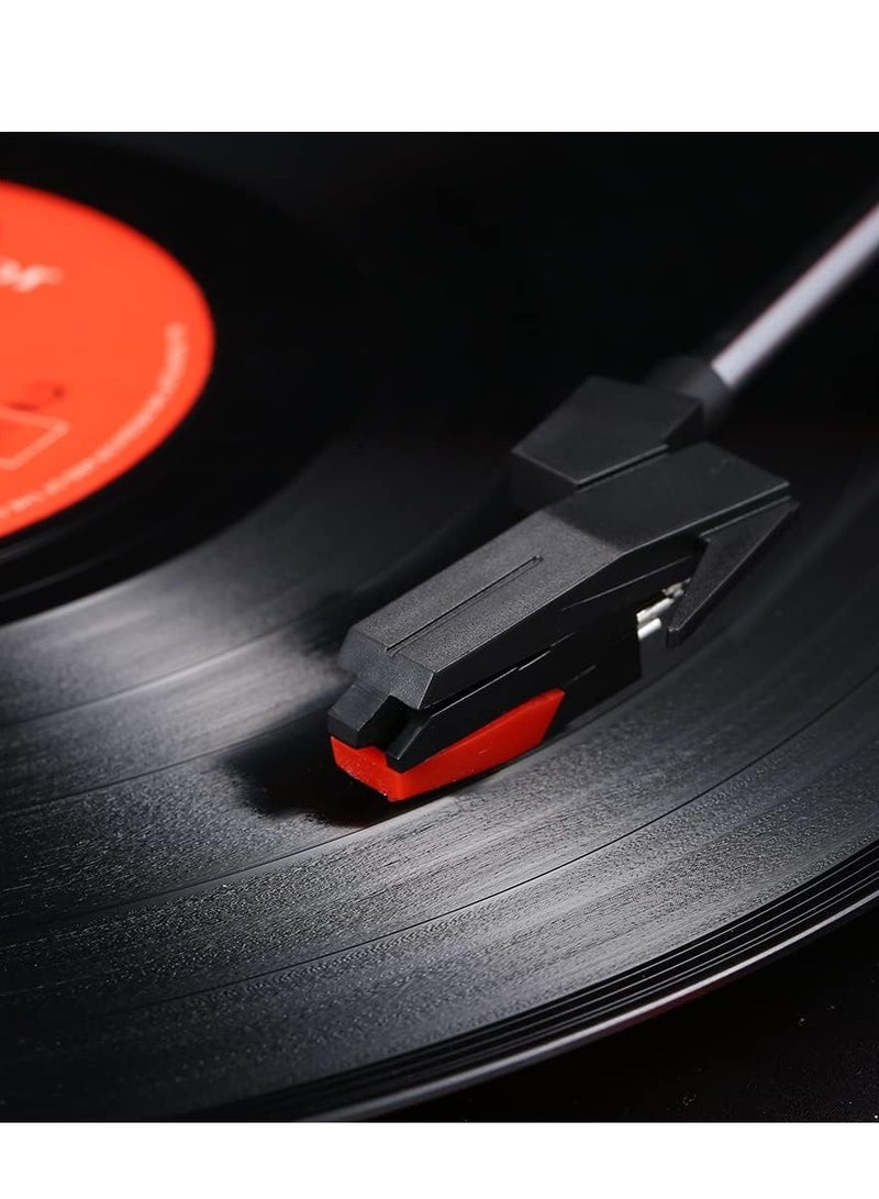 Bluetooth Speaker Retro Phonograph Gramophone Vinyl Record Player Classic Turntable Playback Built-in Stereo Speaker 33/45/78 RPM (Black) - Image 4