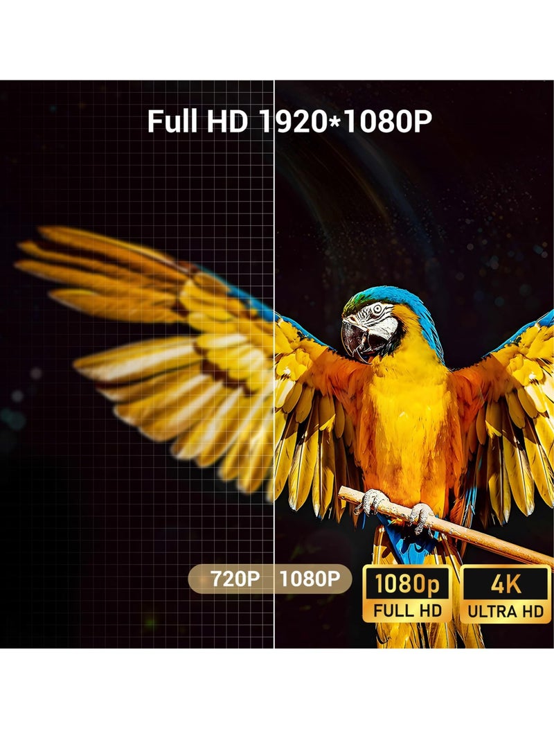 باينتيك باينتيك جهاز عرض U80 نيتيف 1920 * 1080 DLP واي فاي، جهاز عرض صغير FHD يدعم 3D، اندرويد 11.0، شاشة كبيرة 300 انش، بطارية 15000mAh، جهاز عرض محمول للافلام المنزلية والخارجية - Image 3