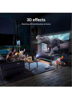 باينتيك باينتيك جهاز عرض U80 نيتيف 1920 * 1080 DLP واي فاي، جهاز عرض صغير FHD يدعم 3D، اندرويد 11.0، شاشة كبيرة 300 انش، بطارية 15000mAh، جهاز عرض محمول للافلام المنزلية والخارجية  - Image 5