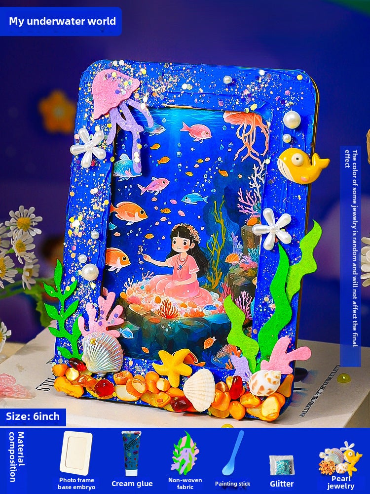 DIY Mosaic Photo Frame Couples Gift My underwater world