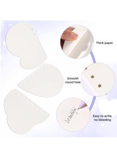 Y&D Refillable Notebook 2 Pcs PVC Clear 6 Ring Loose Leaf Folder with 160 Sheets Filler Blank Papers Personal Planner Round Binder Journal Butterfly Desgin  - Image 4