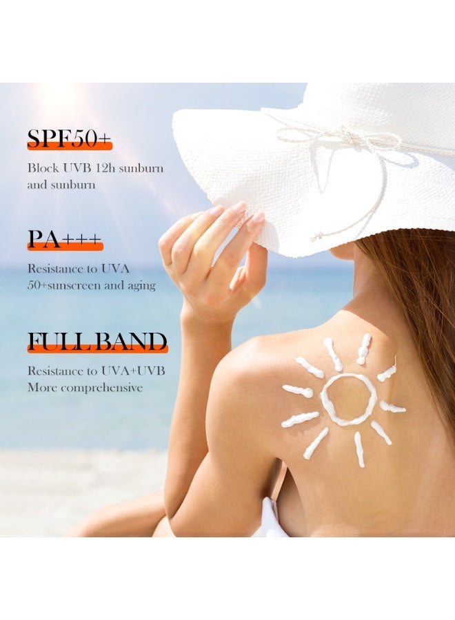 BIOAOUA Sunscreen SPF 60, Aloe Vera Face Sunscreen, ACE UVA/UVB Protection Moisturizer, Non-Toxic, Waterproof, For Face and Body, Sunscreen Lotion (For Face, Neck and Body) 40g - Image 4