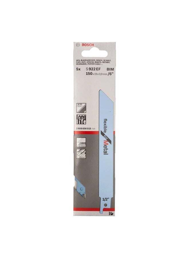 Bosch ( 2608656015 ) 150mm Sabre Saw Balde S 922 EF Blue Fits - Per Pcs - Image 3