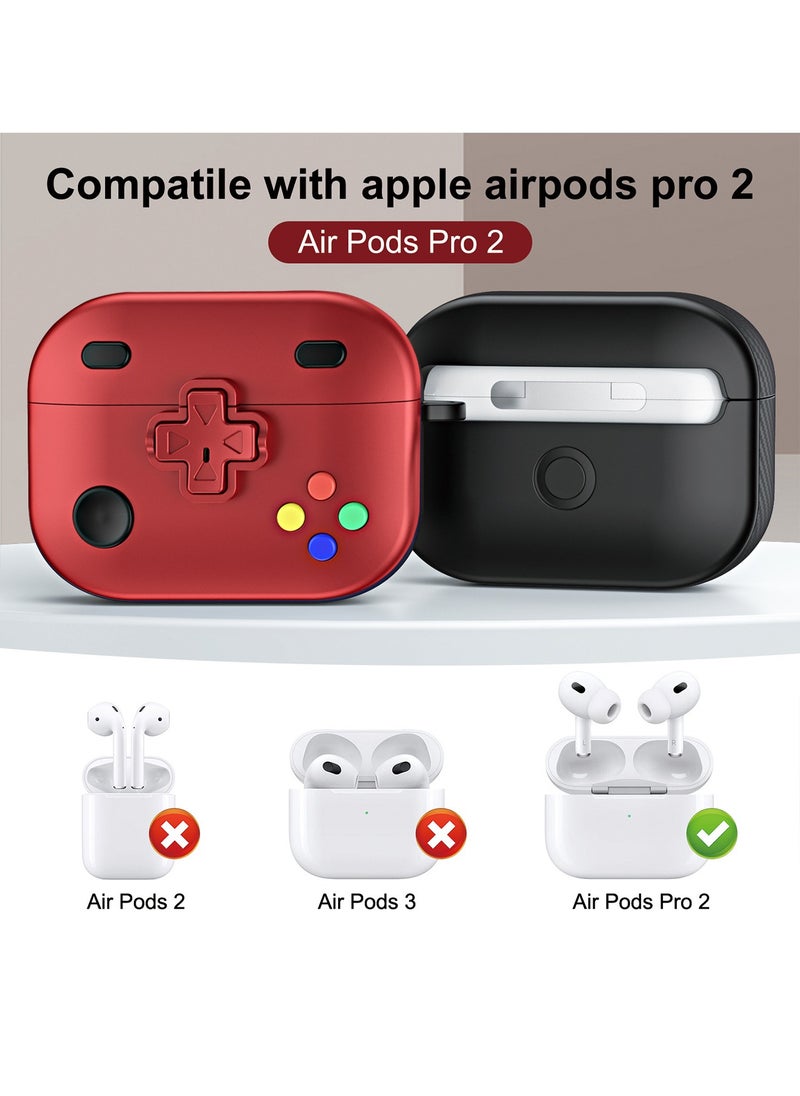 Generic - AirPods Pro 2 Case,Soft TPU Cover Case with Keychain Full Body Shockproof Hard Shell Protective Cover - Image 1