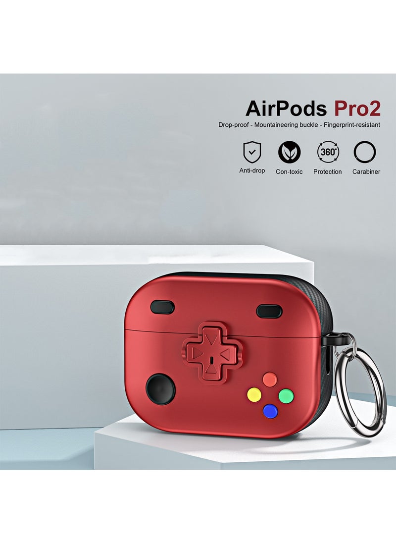 Generic - AirPods Pro 2 Case,Soft TPU Cover Case with Keychain Full Body Shockproof Hard Shell Protective Cover - Image 1
