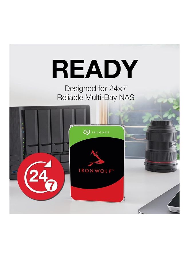 سيجيت محرك أقراص ثابت داخلي Ironwolf NAS سعة 4 تيرابايت، SATA 6Gb/s 3.5 بوصة، ذاكرة تخزين مؤقتة 256 ميجابايت، معدل نقل بيانات 600 ميجابايت في الثانية، 5900 دورة في الدقيقة، واجهة Serial ATA-600، حجم مخزن مؤقت 256 ميجابايت | ST4000VN006 - Image 2