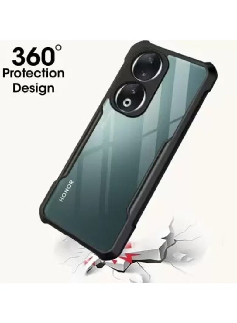 المجد X7B 4G / 5G الهاتف المحمول حالة ، رقيقة جدا وخفيفة الوزن لينة الوفير تبو ، الاكريليك الغطاء الخلفي شفافة ، أسود - Image 3