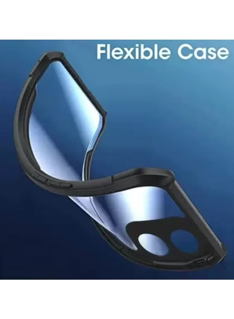 المجد X7B 4G / 5G الهاتف المحمول حالة ، رقيقة جدا وخفيفة الوزن لينة الوفير تبو ، الاكريليك الغطاء الخلفي شفافة ، أسود - Image 2