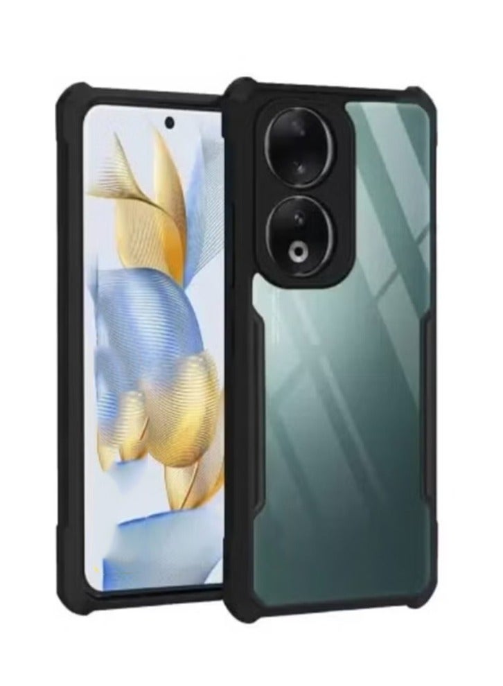 المجد X7B 4G / 5G الهاتف المحمول حالة ، رقيقة جدا وخفيفة الوزن لينة الوفير تبو ، الاكريليك الغطاء الخلفي شفافة ، أسود - Image 1