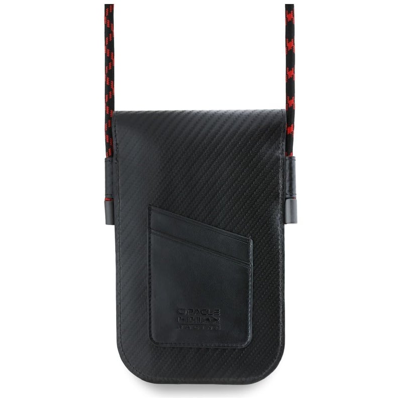 CG MOBILE REDBULL Racing Universal Wallet Crossbody Bag Official Licensed by – PU Carbon with Logo, Protective Smartphone Sling Pouch & Travel Shoulder Wallet Bag for Men & Women -Black - Image 2