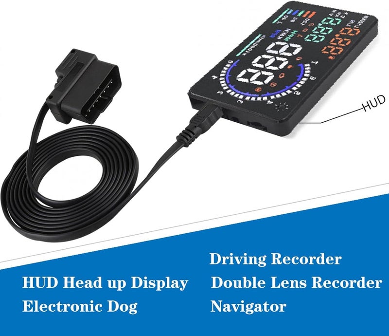 klarako OBD2 USB Cable, 180cm Metal Car OBD‑II OBD2 EOBD 16pin Diagnostic Extension Adapter to Mini USB Cable - Image 5