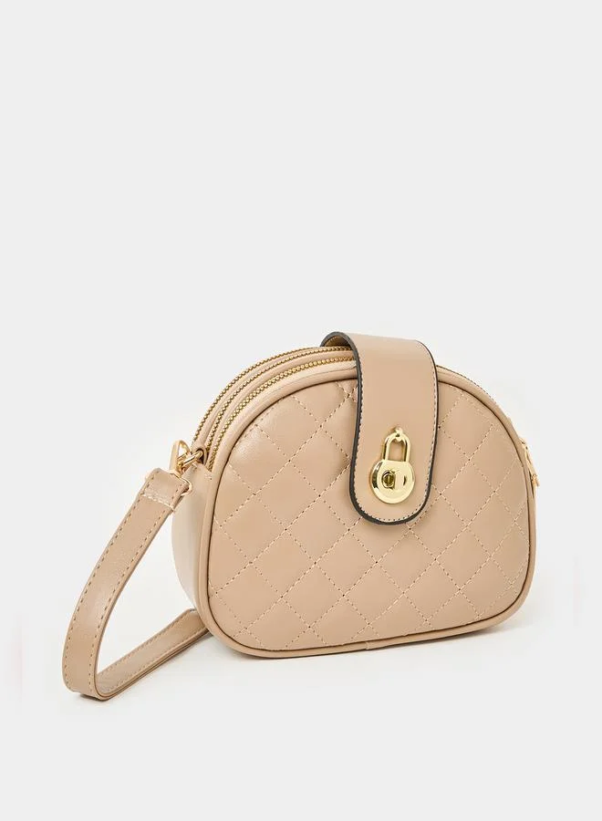 Styli Quilted Camera Bag with Detachable Strap