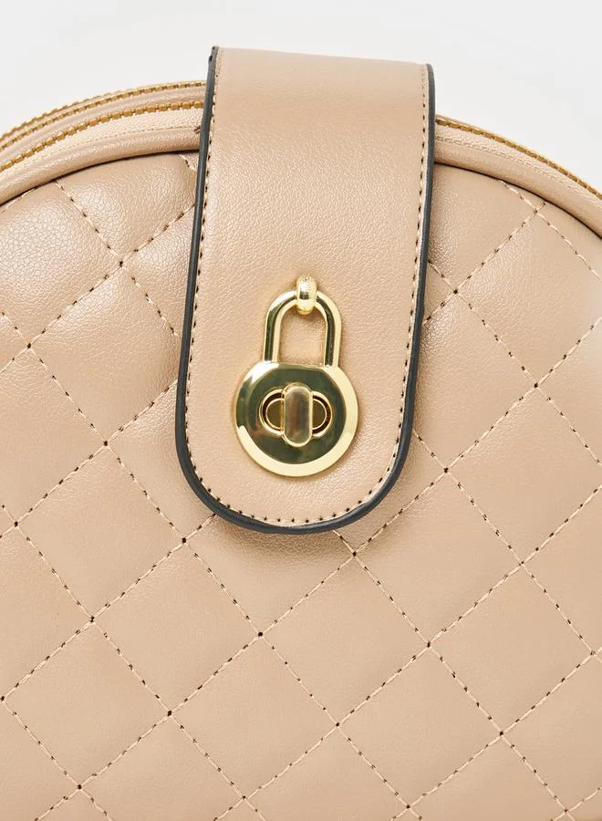 Styli Quilted Camera Bag with Detachable Strap