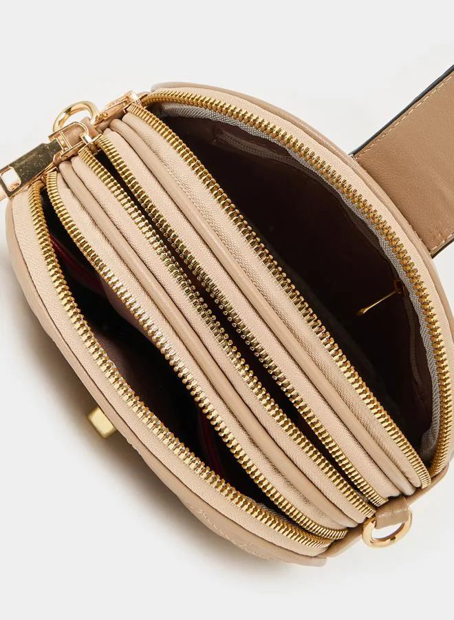 Styli Quilted Camera Bag with Detachable Strap