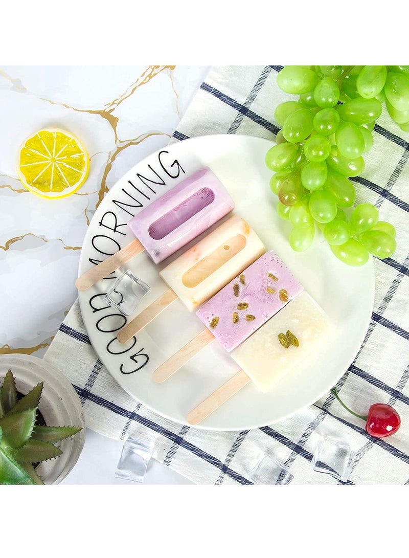 Zikra 2 Pack Popsicle Moulds Homemade Ice Silicone for Kids Easy Release Cake Mold with 50 Wooden Sticks Bags Sealing Lines - Image 3