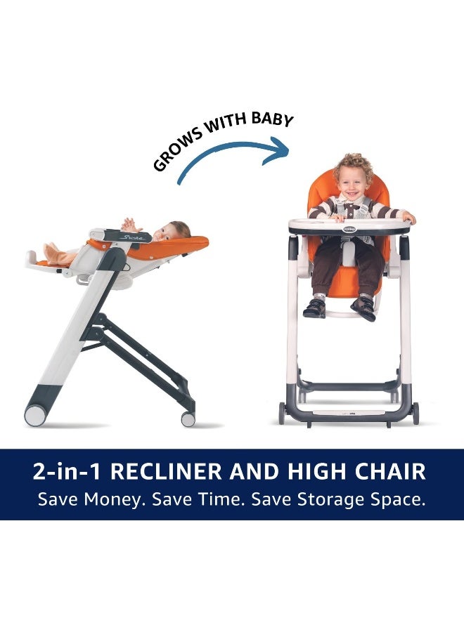 Peg Perego Siesta, Grow with Baby Folding High Chair & Recliner - Image 2