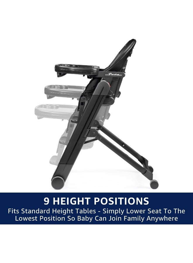 Peg Perego Siesta, Grow with Baby Folding High Chair & Recliner - Image 5