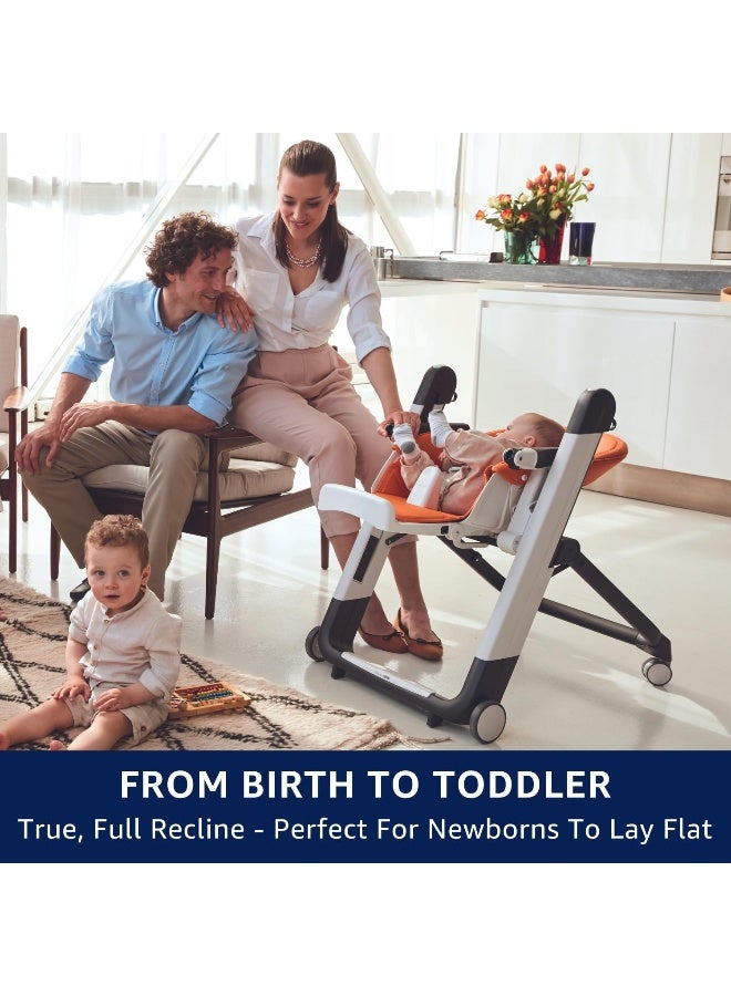 Peg Perego Siesta, Grow with Baby Folding High Chair & Recliner - Image 4