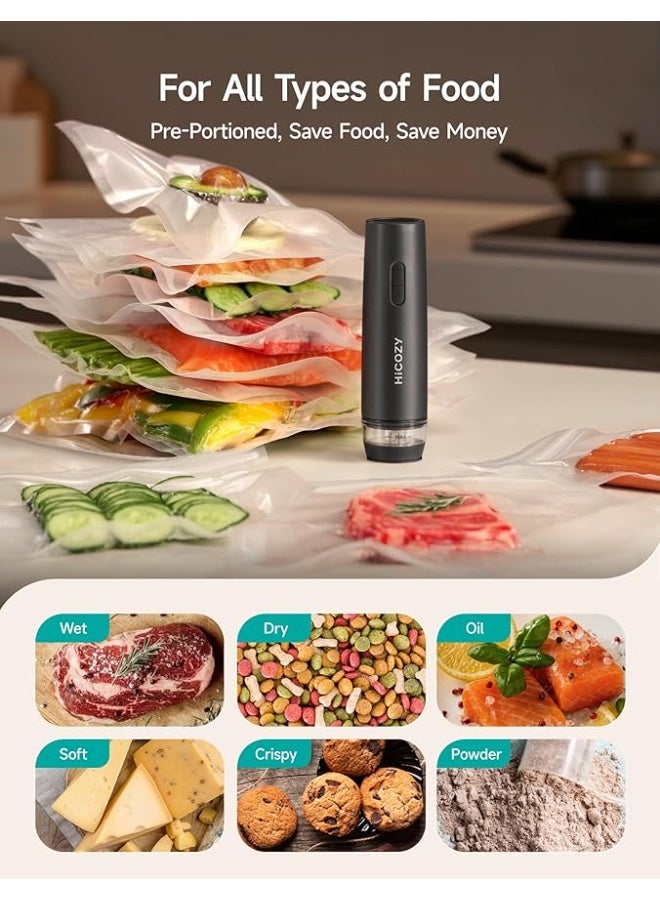 هاي كوزي جهاز تفريغ هواء صغير حفظ الطعام خزان ماء مرئي تشغيل بضغطة واحدة - Image 5