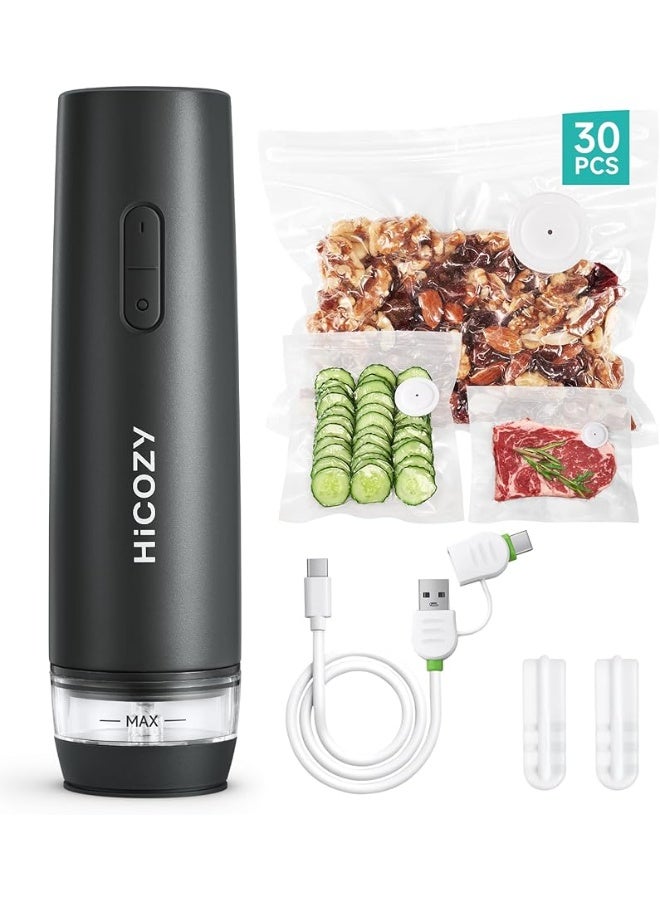هاي كوزي جهاز تفريغ هواء صغير حفظ الطعام خزان ماء مرئي تشغيل بضغطة واحدة - Image 1