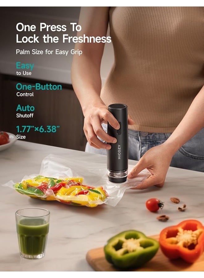 هاي كوزي جهاز تفريغ هواء صغير حفظ الطعام خزان ماء مرئي تشغيل بضغطة واحدة - Image 2