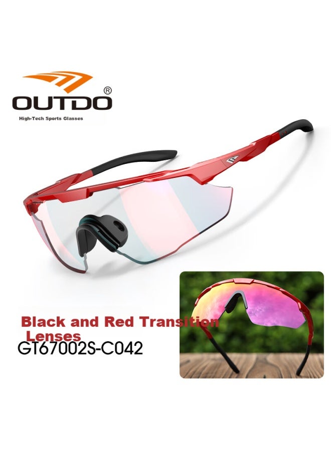 Outdo Cycling Gl Road Bike Men And Women Day And Night Dual-use Windproof Sungl Men's Bicycle Color-changing Riding Gl Sungl - Image 1