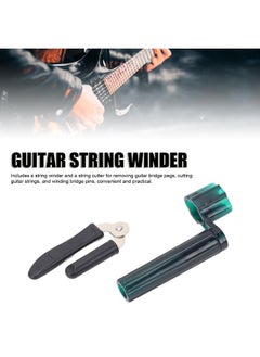 Guitar String Winder and Cutter Set Bridge Pin Peg Remover Restringing Tool for Bass Mandolin Banjo Ukulele I14 Black and Green - pzsku/Z8A6BF695968818359BA7Z/45/_/1732166760/fd41e33d-a188-41d5-9ebc-402405d3a5d3