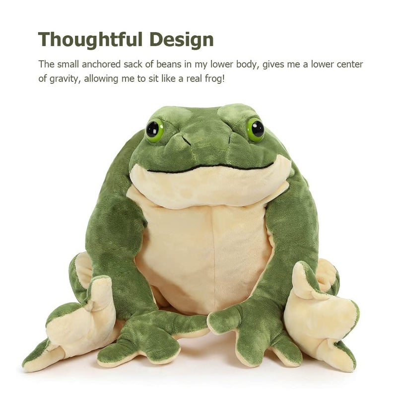 MorisMos Giant Frog Stuffed Animal, Large Green Stuffed Frog Plush for Kids, 22 Inch - Image 3