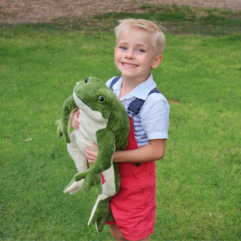 MorisMos Giant Frog Stuffed Animal, Large Green Stuffed Frog Plush for Kids, 22 Inch - Image 5