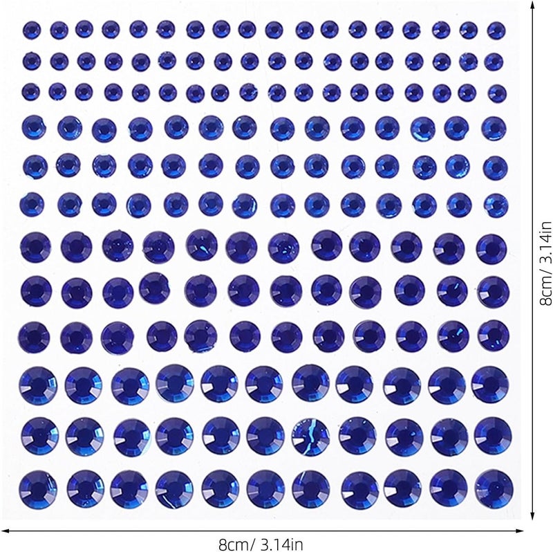 10 Sheets Gem Rhinestones for Crafts - Self Adhesive Rhinestone Gem Stickers - Face Nail Body Makeup Festival Jewels for DIY Craft Scrapbooking Projects - Image 2