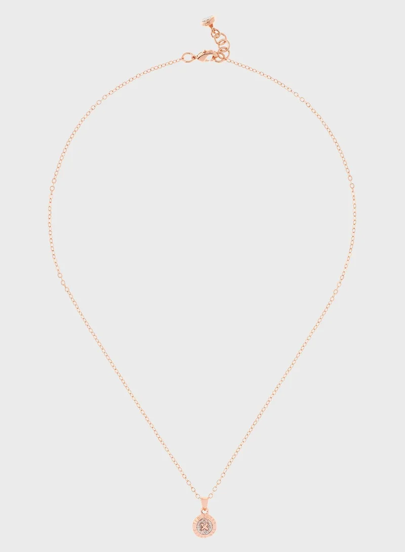 Ted Baker Elvina Enamel Button Pendant Necklace