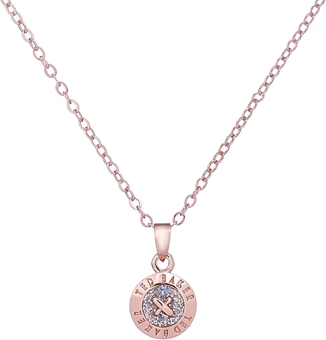 Ted Baker Elvina Enamel Button Pendant Necklace