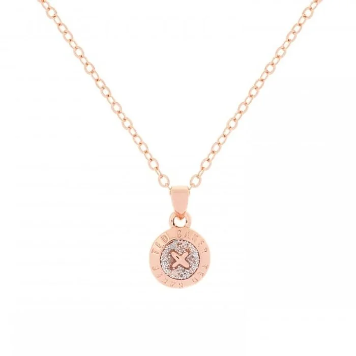 Ted Baker Elvina Enamel Button Pendant Necklace