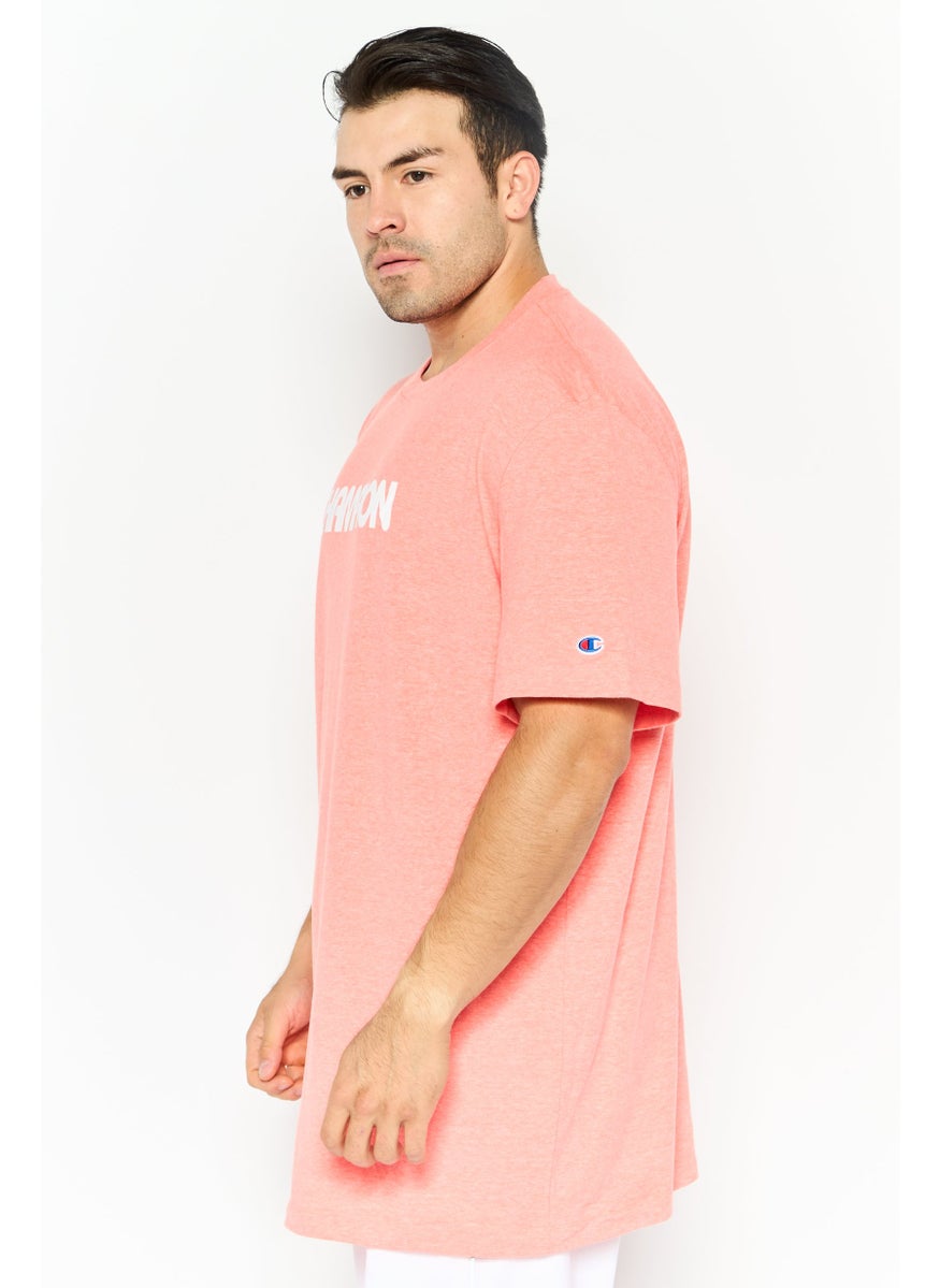 Champion - Men Big And Tall Fit Short Sleeve Outdoor T-Shirt, Coral Combo - Image 1