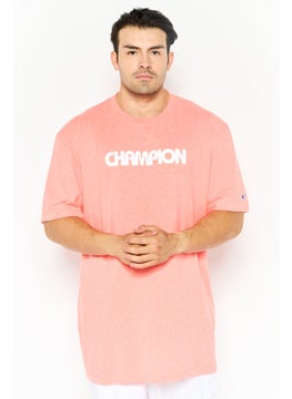 Champion Men Big And Tall Fit Short Sleeve Outdoor T-Shirt, Coral Combo  - Image 1