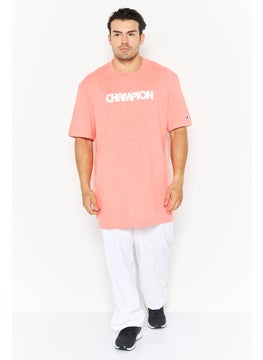 Champion Men Big And Tall Fit Short Sleeve Outdoor T-Shirt, Coral Combo  - Image 2
