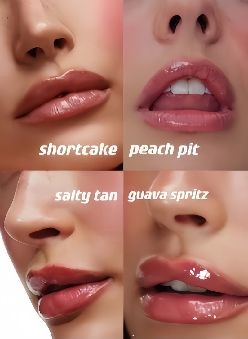 rhode Silicone Lip Holder for Cell Phone, Lip Gloss Adhesive Sleeve for Phone, Lip Holder Stick-on Phone Case, Back Stick On Holder for iPhone Phones（PEACH PIT） - Image 5