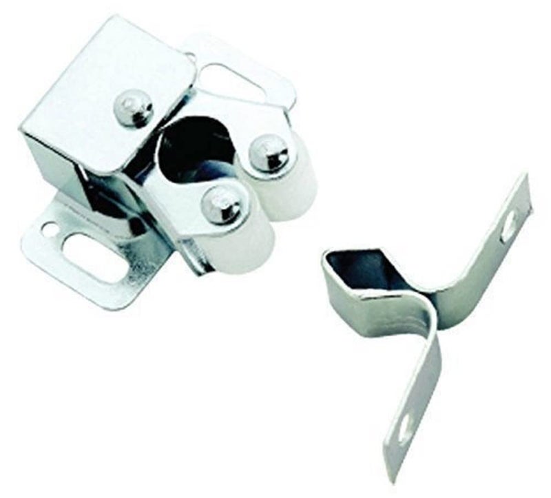 Amerock Double Roller Cabinet Catch Zinc 1516 inch 33 mm Length 10 Pack Door Catch Cabinet Door Latch