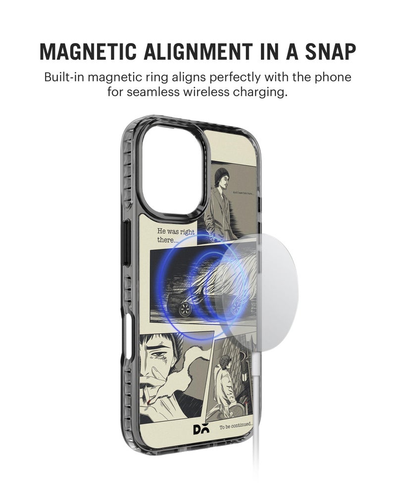DailyObjects Case for iPhone 16 Compatible with Mag-Safe Wireless Charging, Stride 2.0 K3 Hollow Victory Slim Shockproof Back Cover with Inner Magnetic Ring - Image 4